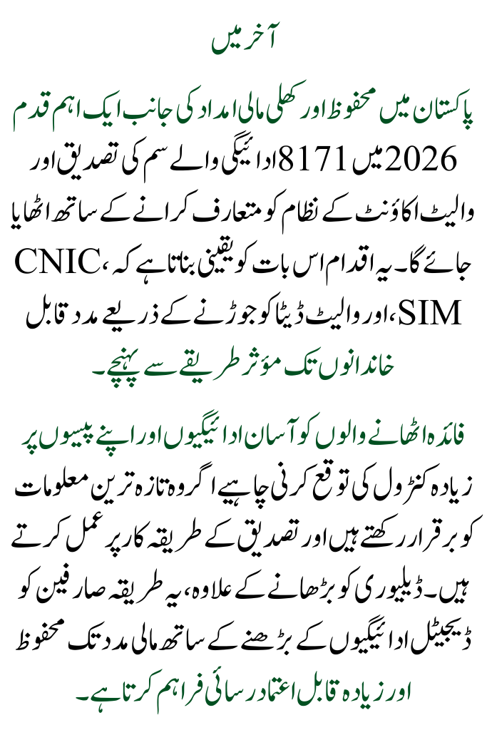 8171 Payment SIM Verification Wallet Account Full Information 2026