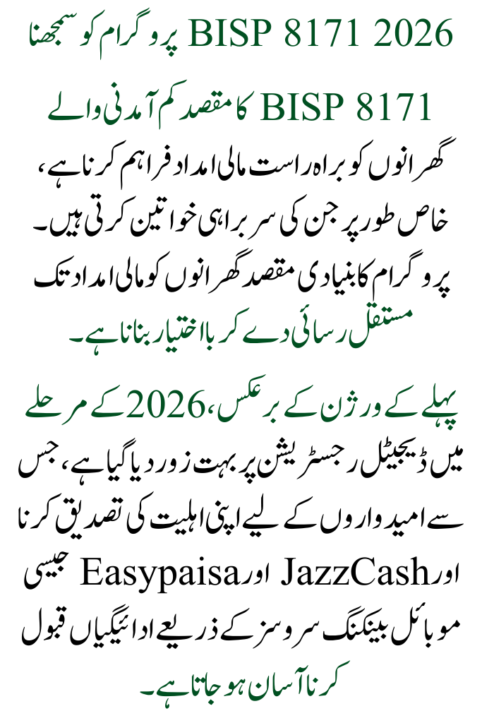 BISP 8171 2026 Registration & Eligibility Guide: Detailed Instructions