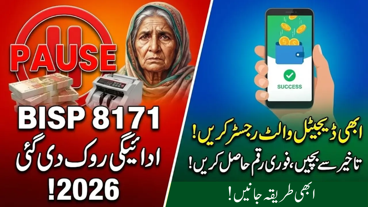 BISP 8171 Payment Pause Notice 2026: To Prevent Detentions, Register Your Digital Wallet Now